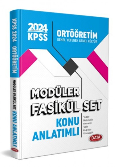 Data 2024 Kpss Ortaöğretim Konu Anlatımlı Modüler Fasikül Set