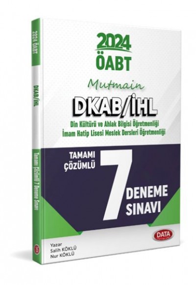 Data Öabt Mutmain Dkab/İhl Tamamı Çözümlü 7 Deneme Sınavı