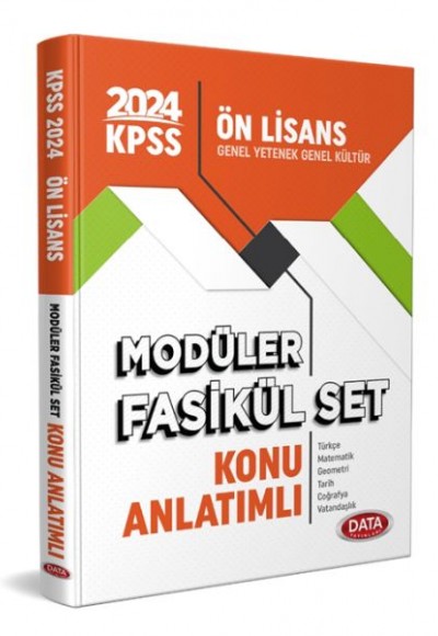 Data 2024 Kpss Ön Lisans Konu Anlatımlı Modüler Fasikül Set