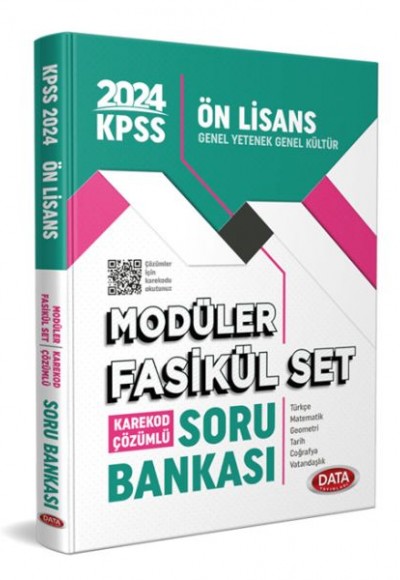 Data 2024 Kpss Ön Lisans Soru Bankası Modüler Fasikül Set – Karekod Çözümlü