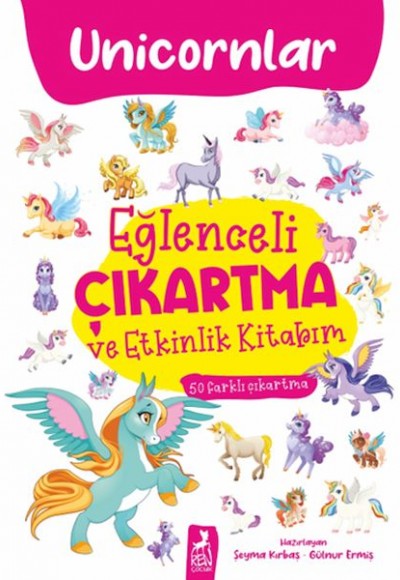 Eğlenceli Çıkartma ve Etkinlik Kitabım - Unicornlar