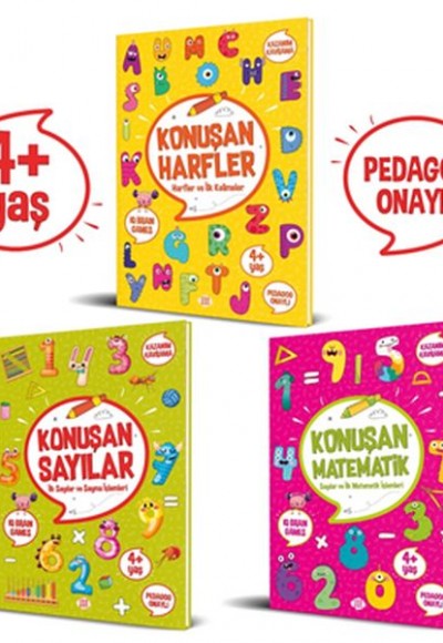 Konuşan Etkinlikler Serisi (4+ Yaş) (3 Kitap Takım)