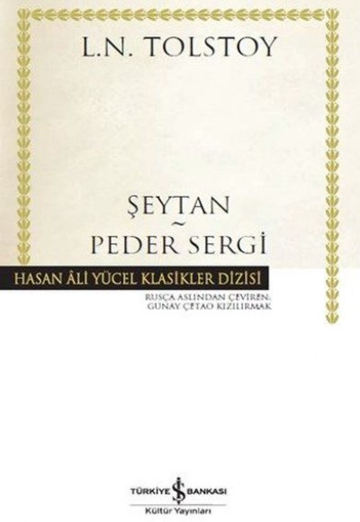 Şeytan - Peder Sergi - Hasan Ali Yücel Klasikleri (Ciltli)