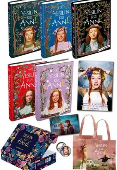 Yeşilin Kızı Anne Set (5 Kitap Kutulu Set) Ciltli