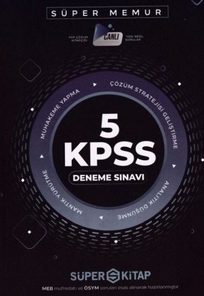 Süper Kitap KPSS 5 Deneme