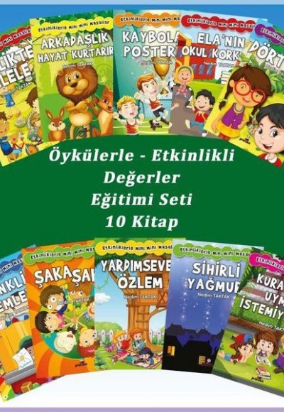 Öykülerle Etkinlikli Değerler Eğitimi Seti - 10 Kitap Takım