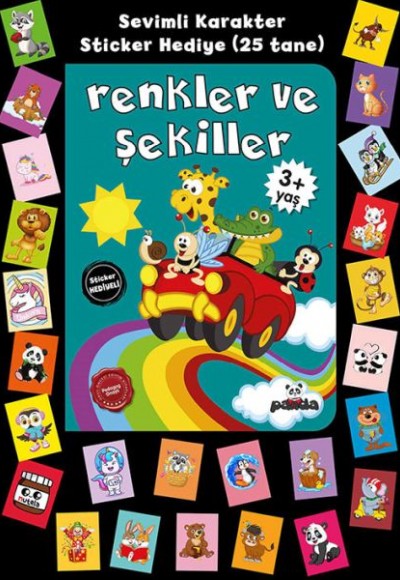 Stickerlı 3+ Yaş Renkler ve Şekiller