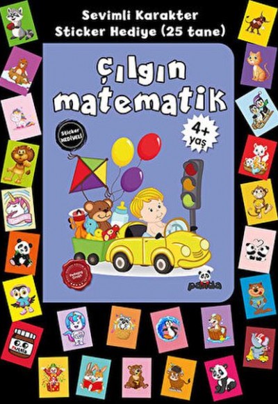 Stickerlı 4+ Yaş Çılgın Matematik