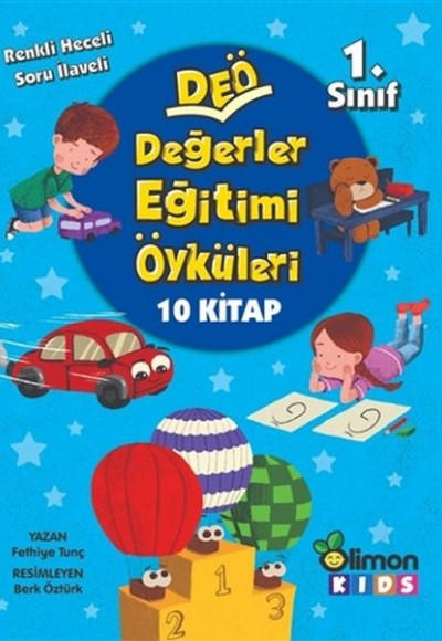 1. Sınıf DEÖ Değerler Eğitimi Öyküleri - (10 Kitap Takım)