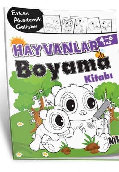 EAG Hayvanlar Boyama Kitabı 4-6 Yaş