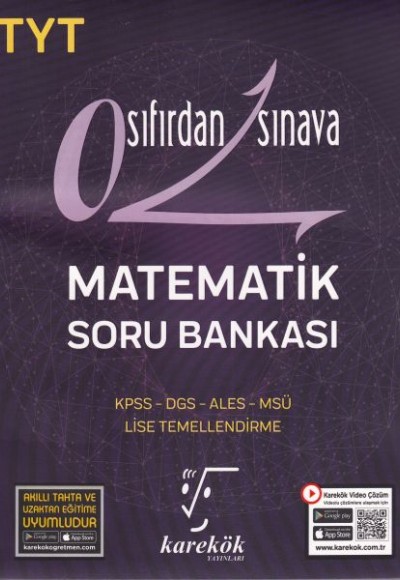 Karekök TYT Sıfırdan Sınava Matematik Soru Bankası (Yeni)