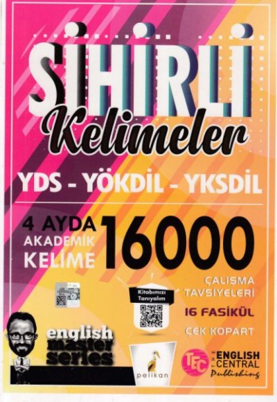 Pelikan Sihirli Kelimeler YDS - YÖKDİL - YKSDİL - 4 Ayda 16000 Akademik Kelime Çek Kopart 16 Fasikül