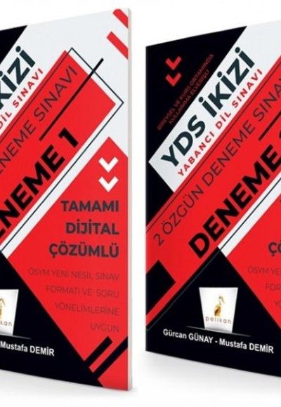 Pelikan YDS İkizi 2 Deneme Dijital Çözümlü (Yeni)