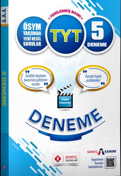 Sonuç Yayınları TYT Genel 5 Li Deneme 2021-2022