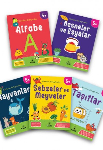 Noktaları Birleştirelim Serisi +5 Yaş (5 Kitap)