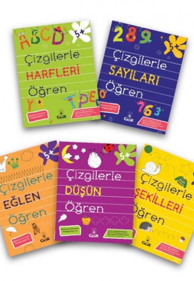 Çizgilerle Şekilleri Öğren Serisi (5 Kitap)