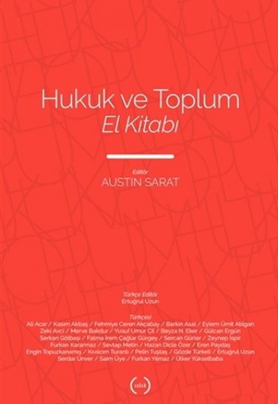 Hukuk ve Toplum El Kitabı