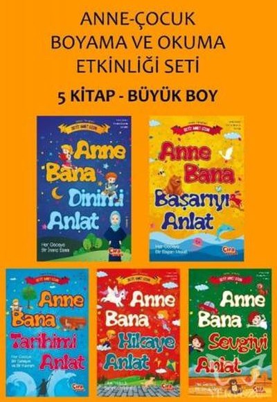 Anne-Çocuk Boyama ve Okuma Etkinliği Seti (5 Kitap Takım)