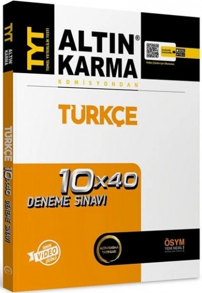 Altın Karma 2023 TYT Türkçe 10 x 40 Branş Deneme