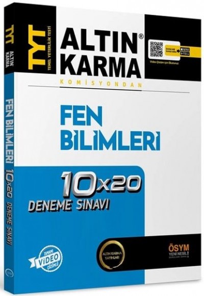 Altın Karma 2024 TYT Fen Bilimleri Tamamı Video Çözümlü 10x20 Deneme