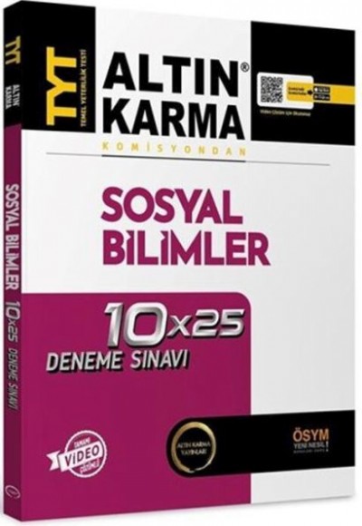 Altın Karma 2023 TYT Sosyal Bilimler 10 x 25 Deneme