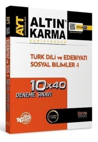 Altın Karma Ayt Edebiyat Sosyal Bilimler 1 Deneme