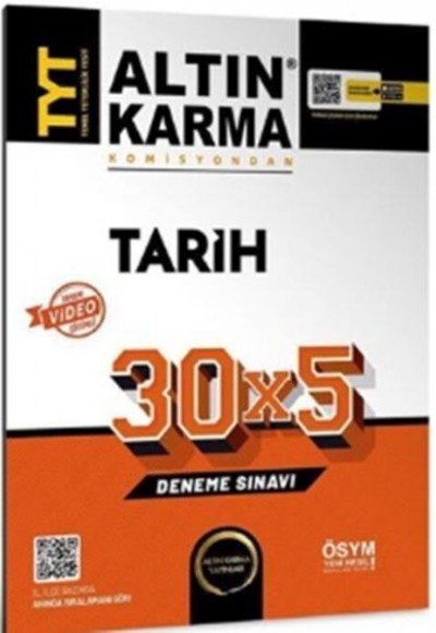 Altın Karma TYT Tarih 30 x 5 Deneme