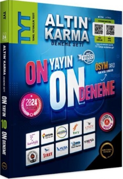 Altın Karma Yayınları 2024 TYT 10 Yayın 10 Deneme