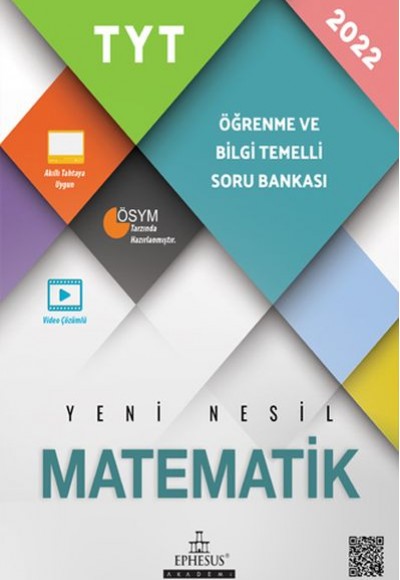 Ephesus Akademi 2022 TYT Matematik Öğrenme ve Bilgi Temelli Soru Bankası