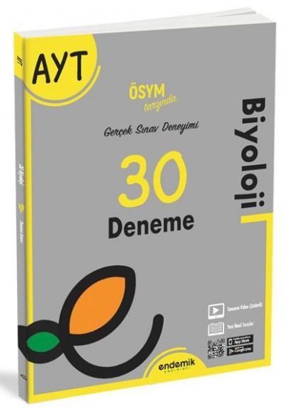 Endemik AYT Biyoloji 30 Deneme Sınavı