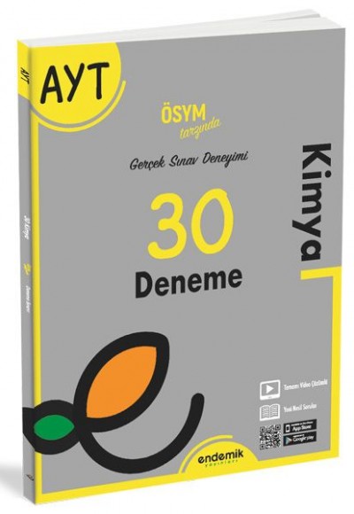 Endemik AYT Kimya 30 Deneme Sınavı