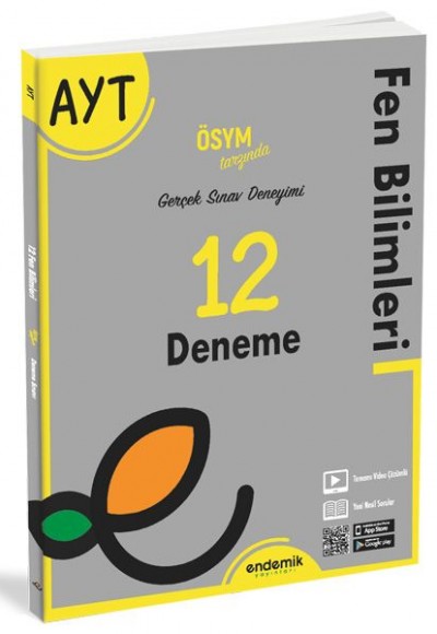 Endemik AYT Fen Bilimleri 12 Deneme Sınavı