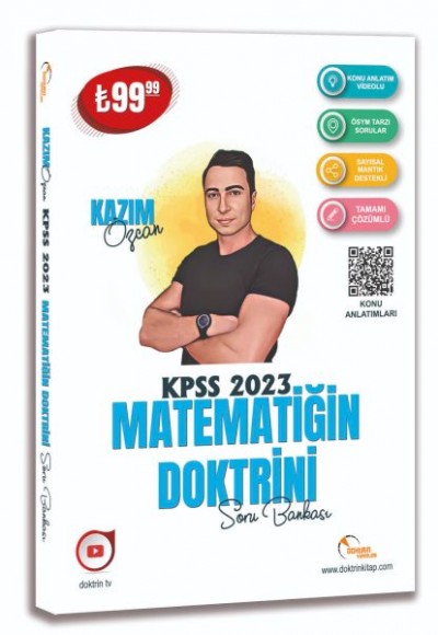 Doktrin Yayınları 2023 KPSS Matematik Soru Bankası (Tamamı Çözümlü)