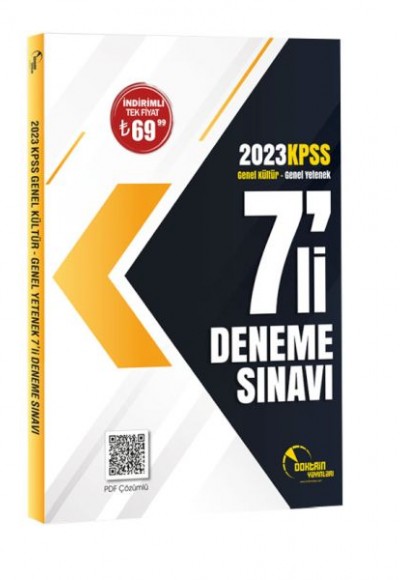 Doktrin Yayınları 2023 KPSS Genel Kültür Yetenek 7 li Deneme Sınavı