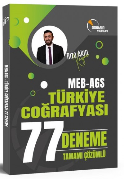 Doktrin Yayınları MEB-AGS Türkiye Coğrafyası 77 Deneme Çözümlü - Rıza Akın Kayar Doktrin Yayınları