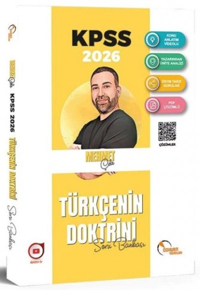 Doktrin 2026 KPSS Türkçenin Doktrini Soru Bankası Çözümlü