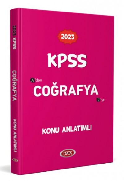 Data 2023 KPSS Coğrafya Konu Anlatımlı