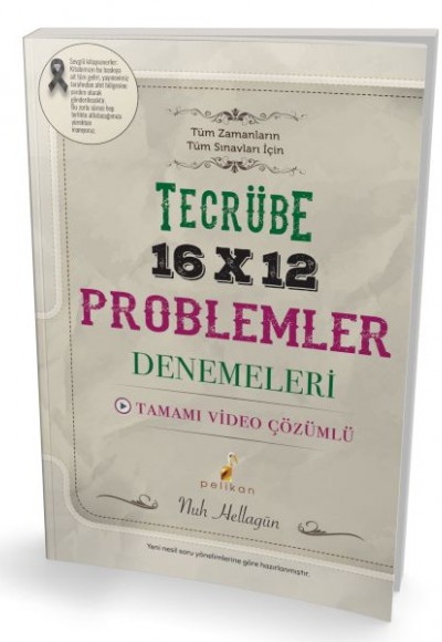 Pelikan Tecrübe 16x12 Video Çözümlü Problemler Denemeleri