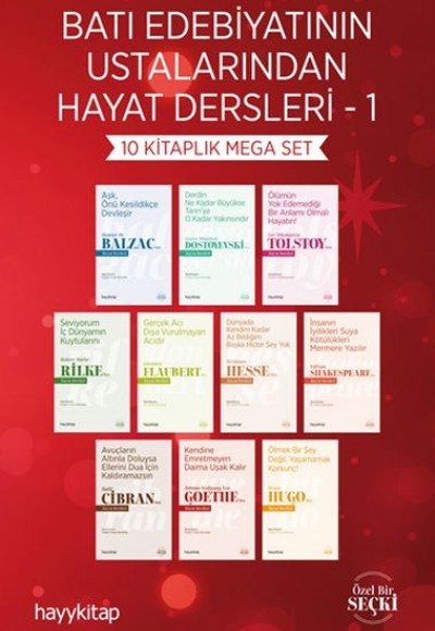 Batı Edebiyatının Ustalarından Hayat Dersleri - 1 (10 Kitap)