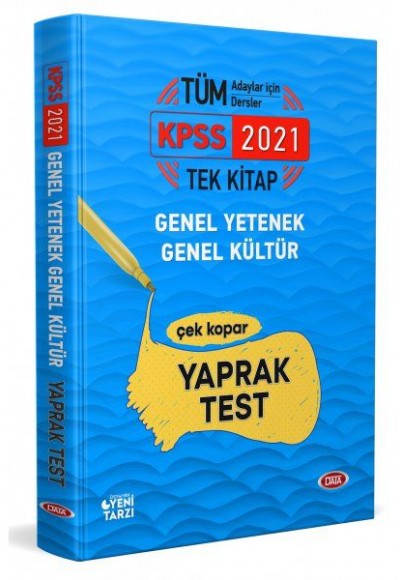 Data 2021 KPSS Genel Yetenek Genel Kültür Çek Kopar Yaprak Test