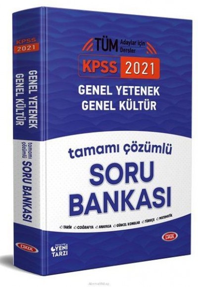 Data KPSS Genel Yetenek Genel Kültür Çözümlü Soru Bankası 2021