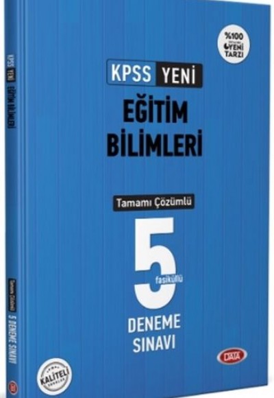 Data KPSS Eğitim Bilimleri Tamamı Çözümlü 5 Deneme Sınavı 2021