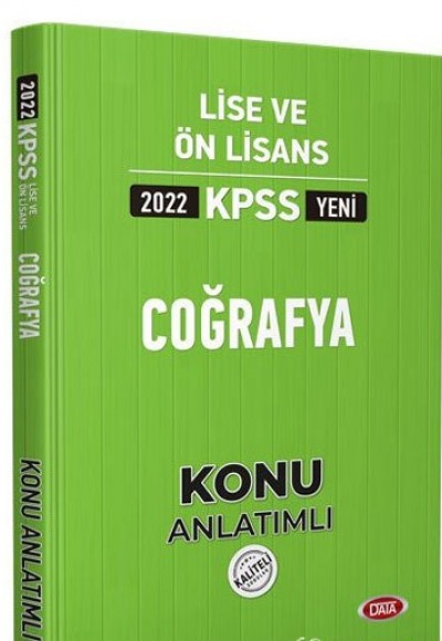 Data 2022 KPSS Lise ve Ön Lisans Coğrafya Konu Anlatımlı