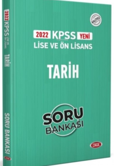 Data 2022 KPSS Lise ve Ön Lisans Tarih Soru Bankası