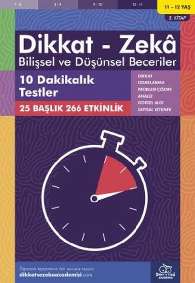 10 Dakikalık Testler (11-12 Yaş) - Dikkat Zeka