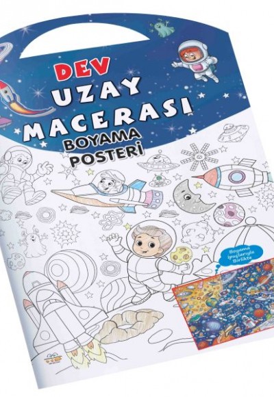 Uzay Macerası Dev Boyama Posteri