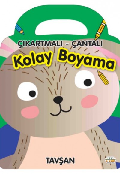 Tavşan - Çıkartmalı-Çantalı Kolay Boyama