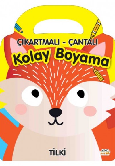 Tilki - Çıkartmalı-Çantalı Kolay Boyama