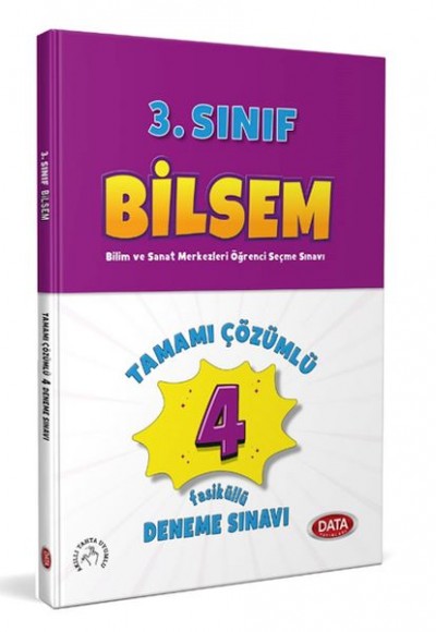 Data Bilsem 3. Sınıf Tamamı Çözümlü 4 Fasikül Deneme Sınavı