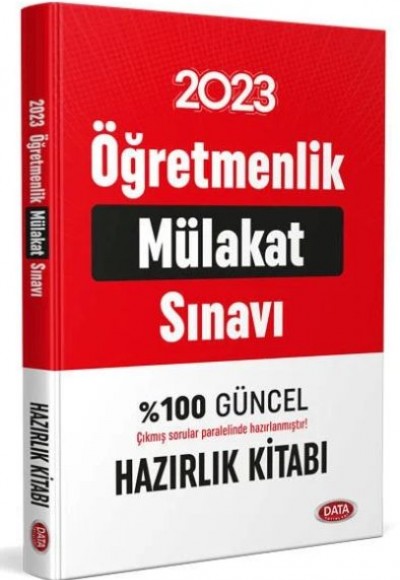 Data 2023 MEB Öğretmenlik Mülakat Soru-Cevap